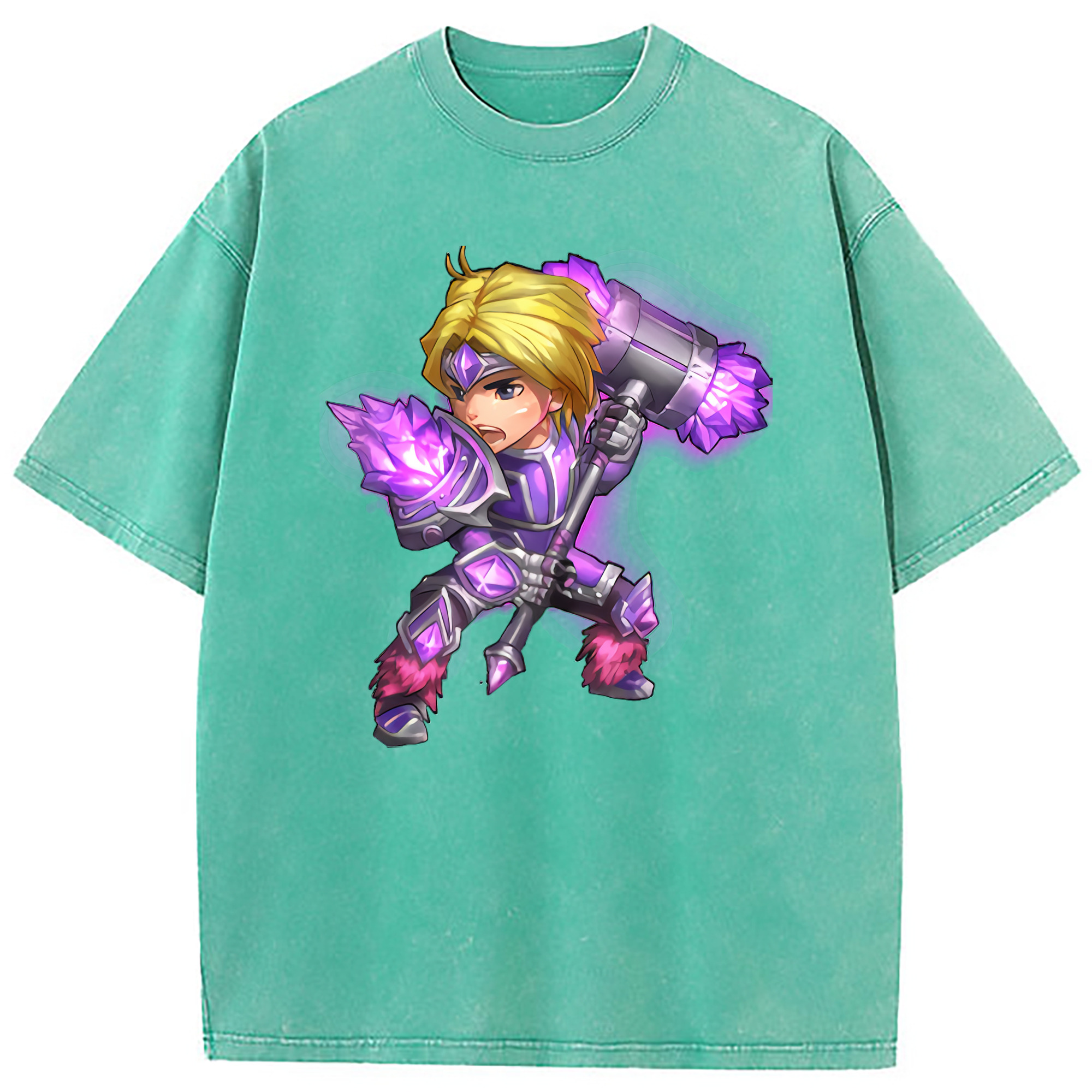 （画像用） リーグ・オブ・レジェンド League of Legends LOL 綿100% ヴィンテージ風 半袖Tシャツ（フロントプリント）